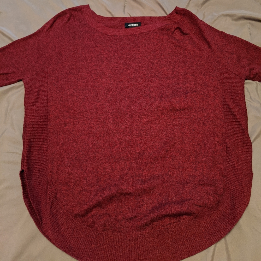 Express Maroon Tunic Sweatee